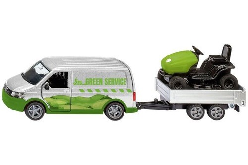 With lawn tractor - with, &