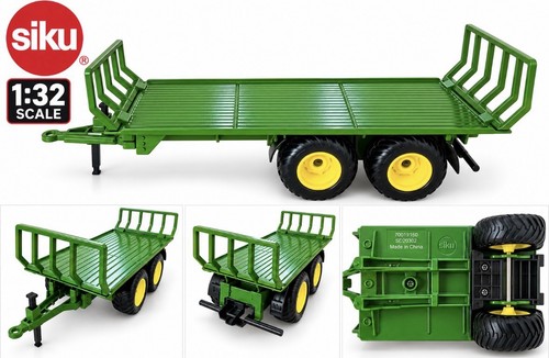 Siku farm flatbed - siku, hay