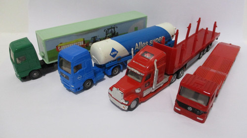 Lot assorted siku trucks - of,