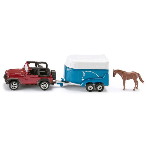 Siku jeep with - with, horse